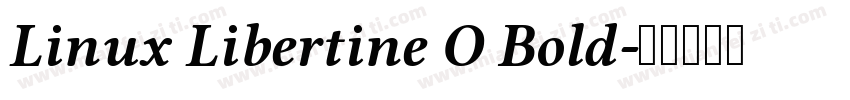 Linux Libertine O Bold字体转换